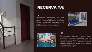 a screenshot of a website with a picture of a room at La Clandestina in Chachagüí