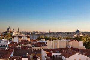 a view of a city with buildings and a river at Palacio de los Duques, a Gran Meliá Hotel - The Leading Hotels of the World in Madrid