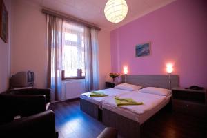 Postel nebo postele na pokoji v ubytování Hotel Olga