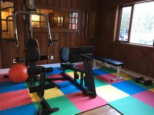 Fitness centrum a/nebo fitness zařízení v ubytování Auberge Sauvignon