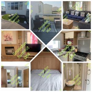 a collage of pictures of a living room at Snowdon summit 064 in Barmouth