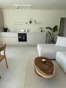 a living room with a couch and a table at Villa Artemis III in Žman