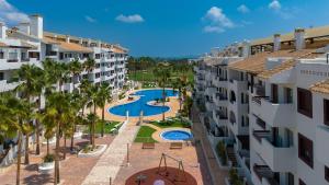 an aerial view of a resort with a swimming pool at Casa Avina Bliss in Los Alcázares