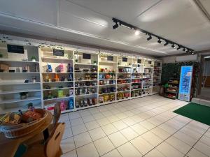 a store with a room filled with lots of shelves at Appartement La Croix in Villarvolard