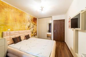 เตียงในห้องที่ CozyFlat in the central Arad