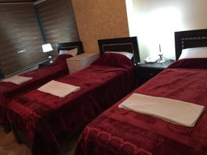Voodi või voodid majutusasutuse Isra Hotel toas
