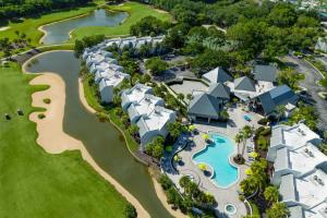 an aerial view of a resort with a swimming pool at Marriott's Sabal Palms in Orlando
