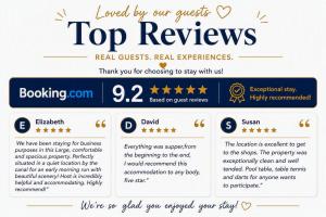 a screenshot of the top reviews page of the top reviewers website at Spacious Canalside Cottage - Games Room - Dog Walks in Loughborough
