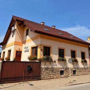 a building on the side of a street at VILLA ANGEL in Rožňava
