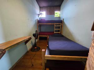 a room with two bunk beds and a desk at Boca Estrella in Bocas Town