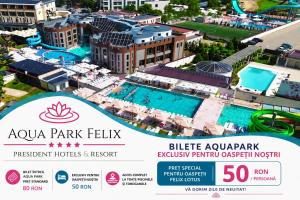 a flyer for a hotel in a resort at FELIX LOTUS - DeLuxe Residence in Baile Felix