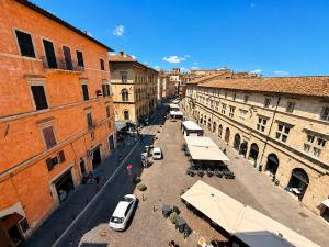 an aerial view of a city street with buildings at Baglioni Art Suite in Perugia