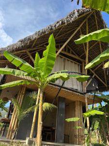 a house with a palm tree in front of it at Kapiro Ecolodge Satipo in Satipo +7 photos