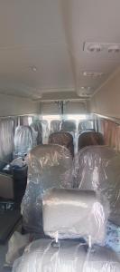 an inside of a van covered in plastic at Hangar pista36 in Hacienda Santa Rosa