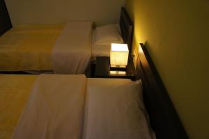 Postel nebo postele na pokoji v ubytování Hotel Venus