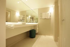 Koupelna v ubytování Hotel Aurelia