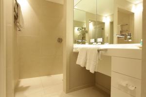 Koupelna v ubytování Hotel Aurelia
