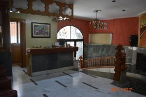 The lobby or reception area at Hostal Manolete