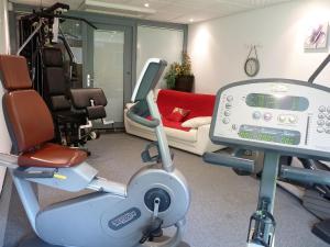 Fitness centrum a/nebo fitness zařízení v ubytování Hôtel Le Riquewihr