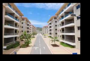 a view of an empty street in an apartment building at Eden Heights in Tokuse