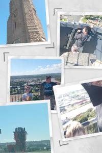 a collage of pictures of a tower at Parikino School 