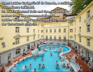 a view of the pool at the hotel at BEM MINI STUDiO in Budapest