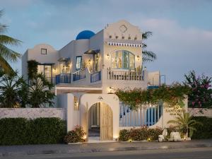 a rendering of a villa in the desert at TD Santorini Pool Villa in Cổ Lưu (1)