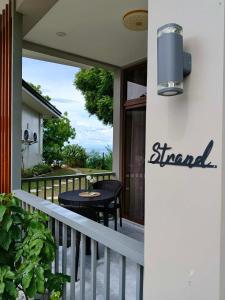 a view from the balcony of a house at Strand 