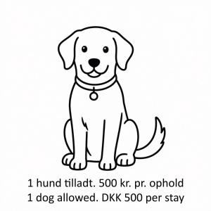 a coloring page of a dog at Krageholmshytten in Karrebæksminde
