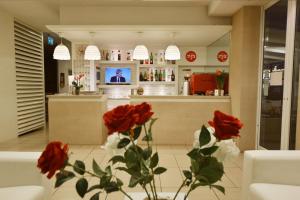 TV a/nebo společenská místnost v ubytování Hotel Villa Edda