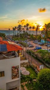 a view of the beach from a resort at Pousada Vila dos Santos in Porto De Galinhas