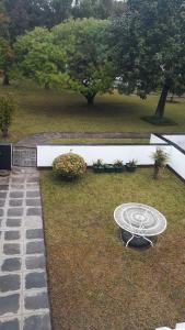 a garden with a manhole in the middle of the grass at The Place in Umtali +10 photos