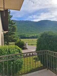 a balcony with a view of a mountain at Perisa in Livno