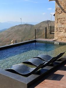 a swimming pool with a turtle in the water at Fagundes Village in Valença