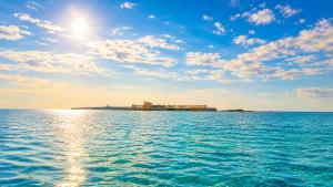 a view of the ocean from a boat at Vientos de Tabarca 3 in Tabarca
