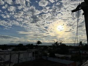 a view of a cloudy sky from a roof at Hotel Cielo Huasteco in Ciudad Valles