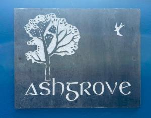 a drawing of a tree and a bird on a chalkboard at Ashgrove, Kinsale in Kinsale