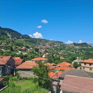 a view of a town with red roofs at Rizes in Pramanta