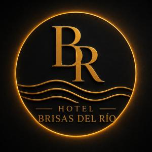 a neon sign that reads hotel brissas del rico at Hotel Brisas del Río Tuluá in Tuluá