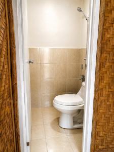 a bathroom with a white toilet in a room at Backpackers & Event Lounge in Valencia +33 photos