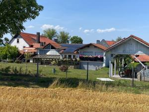 grupa domów na podwórku w obiekcie Living With Charm w mieście Stadtilm