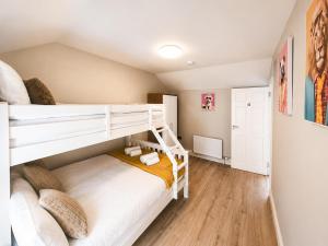 a bedroom with a bunk bed with a ladder at The Viking Townhouse - Heart of Waterford in Waterford +5 photos