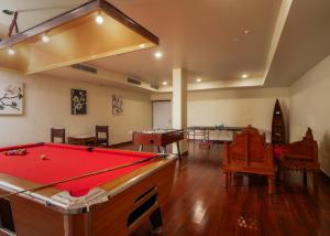 a billiard room with a pool table in it at Chokhi Dhani The Palace Hotel in Jaisalmer