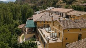 an aerial view of a house at Hotel de La Trucha in Villarluengo