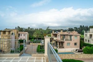 a view from the balcony of a house at Leda Beach Villa in Polis Chrysochous