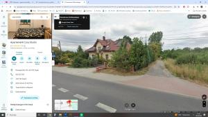 a picture of a house and a road at Apartament Cozy Studio in Żagań