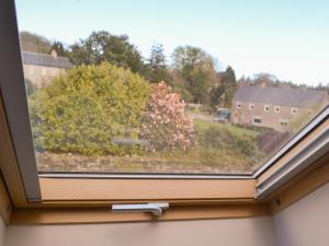 a window with a view of a yard at Cygnet Cottage - Uk43546 in Belford