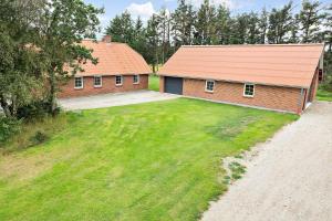 an aerial view of a house with a yard at 456-Bedsted-Thy-Istrupvej-44 in Bedsted Thy