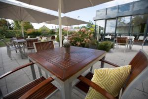 Balcony o terrace sa Stadthotel Crailsheim