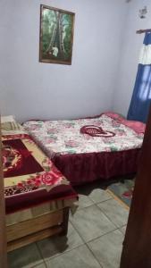 a bedroom with a bed and a picture on the wall at Vivienda Wagner in Dos de Mayo